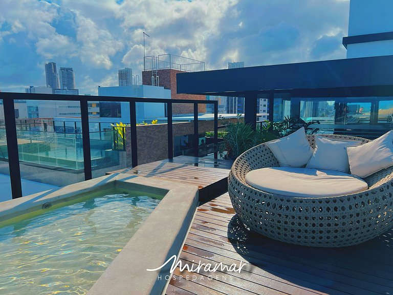 Flat c/ Terraço no Restinga- Miramar Hospedagens