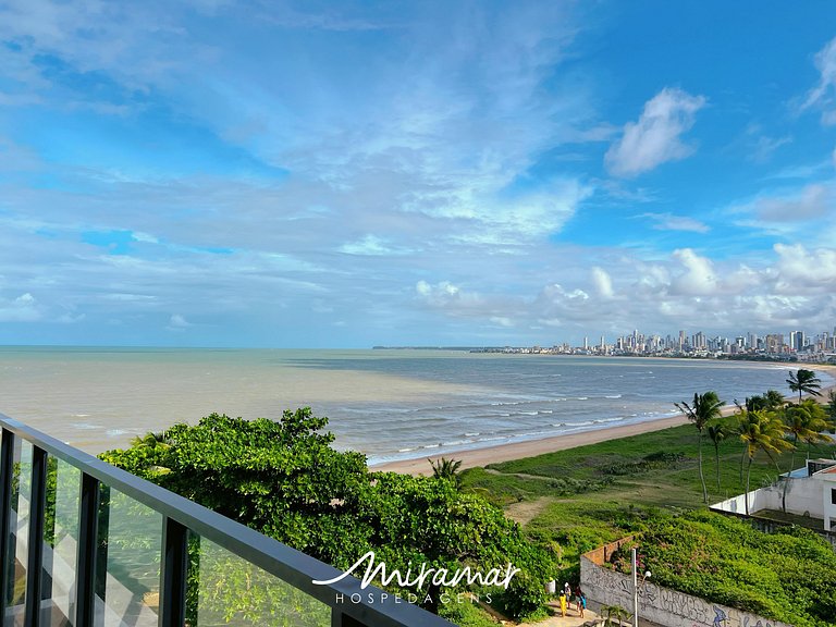 Flat c/ Varanda no Bessa pRédio Beira-Mar - MH