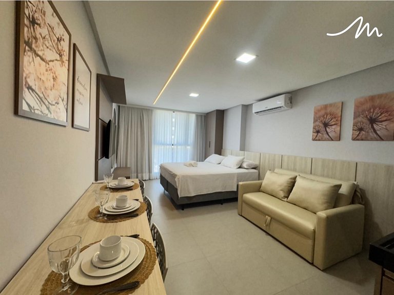 Flat no Way Tambaú p/ 3 pessoas