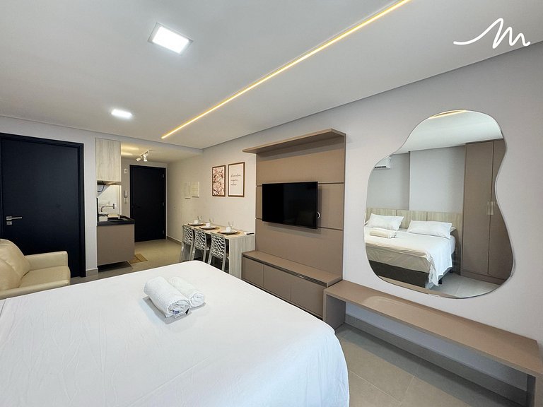 Flat no Way Tambaú p/ 3 pessoas