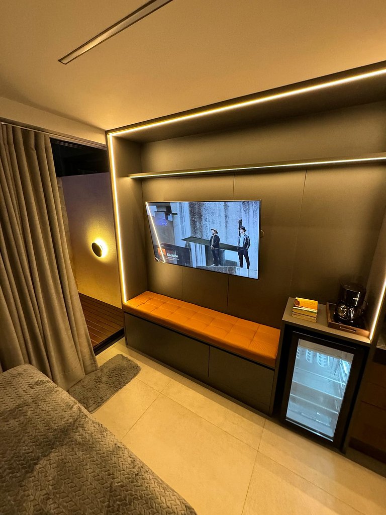 Flat a 50 Metros da praia no Get By Side