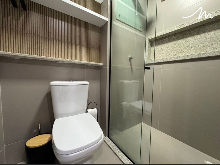 Confortável flat p/ 2 pessoas no Beach Haus - MH