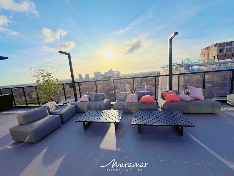 Flat p/4 pessoas super confortável -Cabedelo - MH