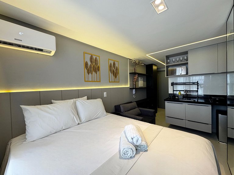 Flat aconchegante e moderno no Breeze.