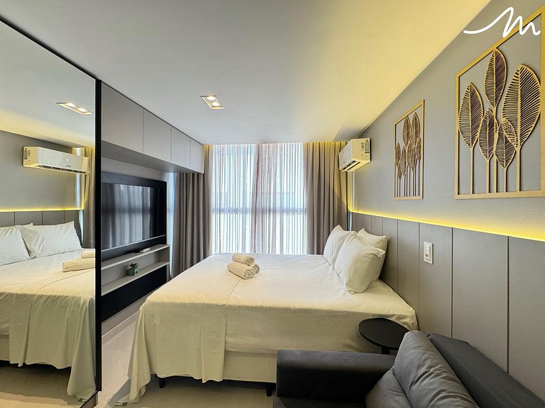 Flat aconchegante e moderno no Breeze.