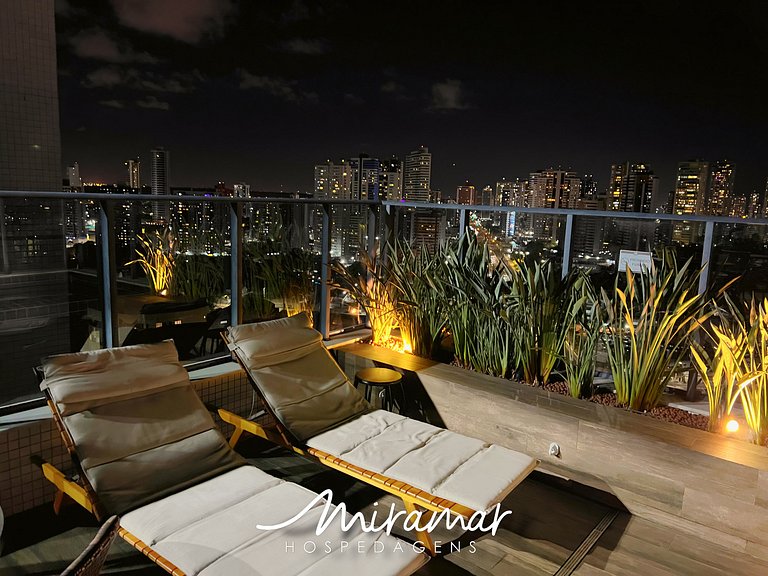 Flat c/ Fogão no One Way by Miramar