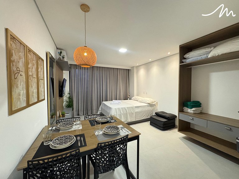 Charmoso Flat c/Varanda p/3 pessoas - Bessa
