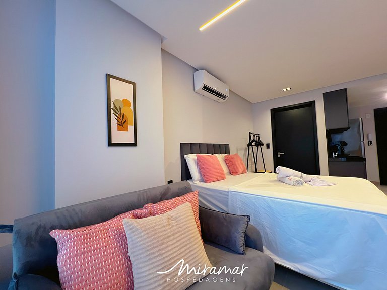 Confortável Flat no Way Tambaú p/ 4 Pessoas - MH
