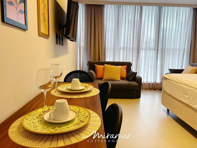 Confortável Flat no Way Tambaú p/ 4 Pessoas - MH