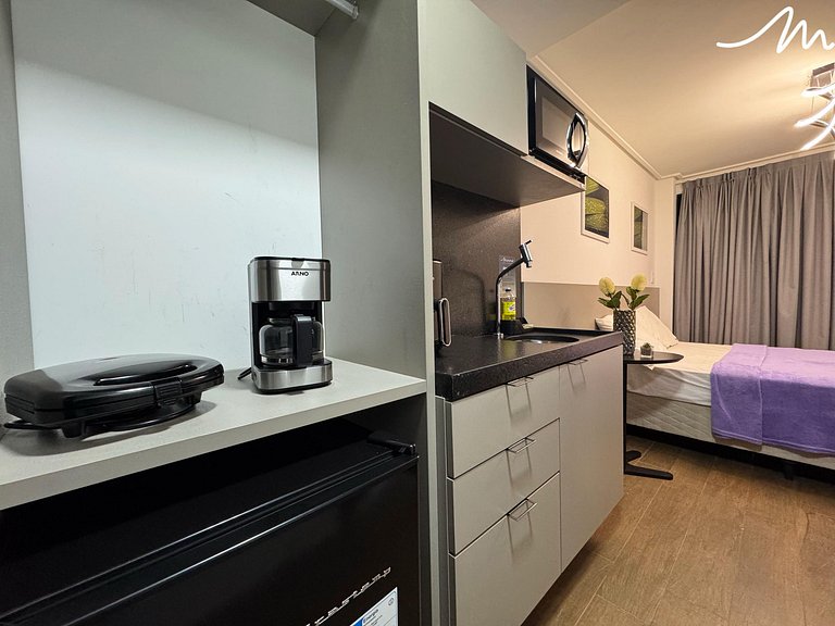 Incrível Studio p/ casal em Tambaú (MH)