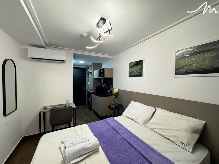 Incrível Studio p/ casal em Tambaú (MH)