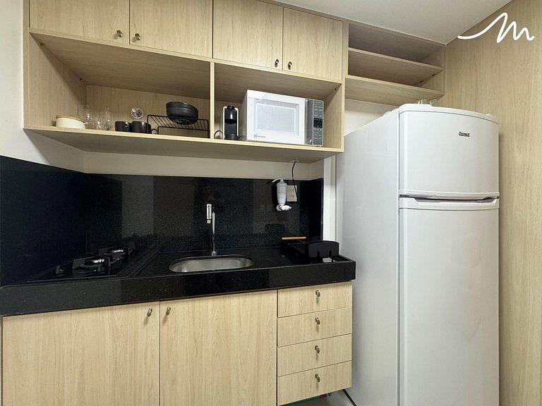 Charmoso Flat c/Varanda p/4pessoas - Bessa - MH