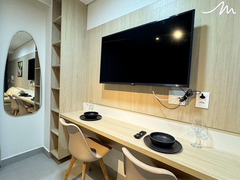 Charmoso Flat c/Varanda p/4pessoas - Bessa - MH
