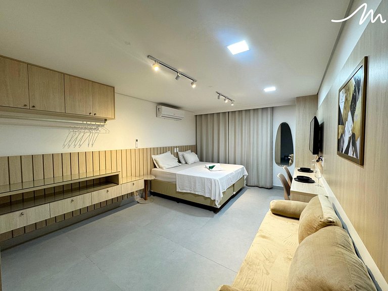 Charmoso Flat c/Varanda p/4pessoas - Bessa - MH