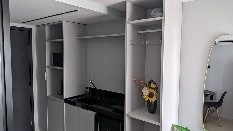 Flat Charmoso com Vista-Mar-Miramar