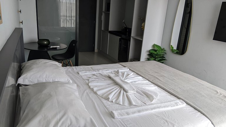 Flat Charmoso com Vista-Mar-Miramar