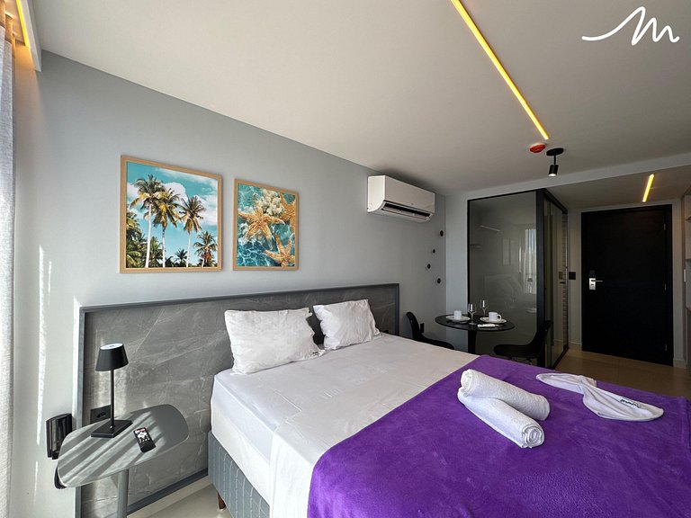 Flat Charmoso com Vista-Mar-Miramar