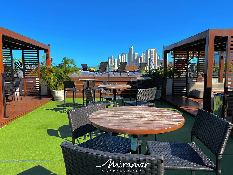 Flat Equipado a 250m da Praia – Conforto p/ 3 (MH)