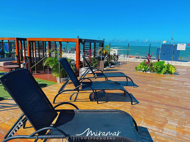 Flat Equipado a 250m da Praia – Conforto p/ 3 (MH)