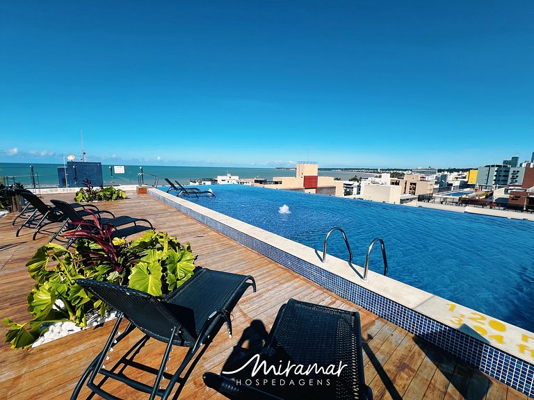 Flat Familiar p/ 4 a 250m da Praia (MH)