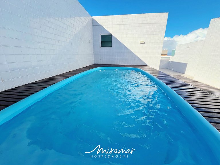 Ap. para Família c/ Piscina Privada-Cabo Branco