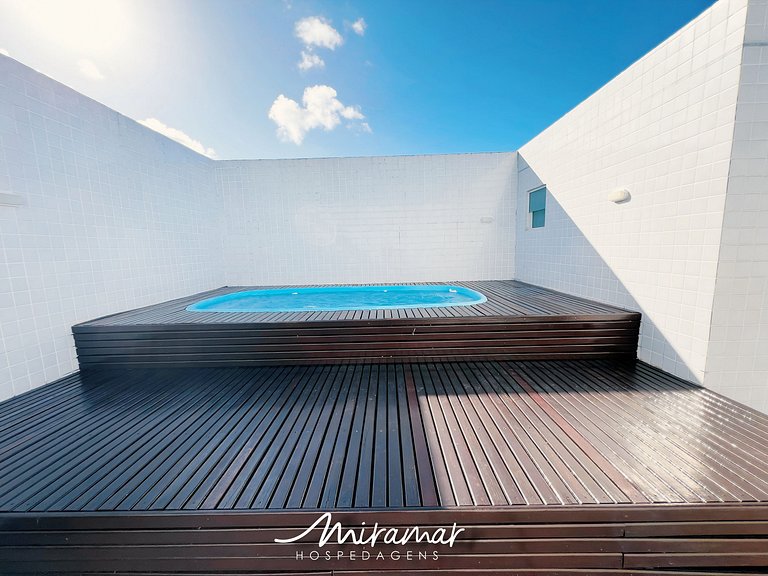 Ap. para Família c/ Piscina Privada-Cabo Branco