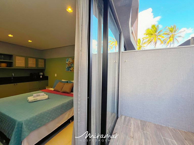 Flat Encantador no Breeze p/3 Pessoas