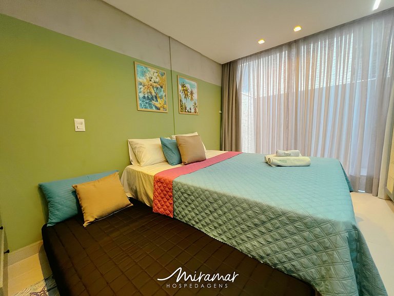 Flat Encantador no Breeze p/3 Pessoas