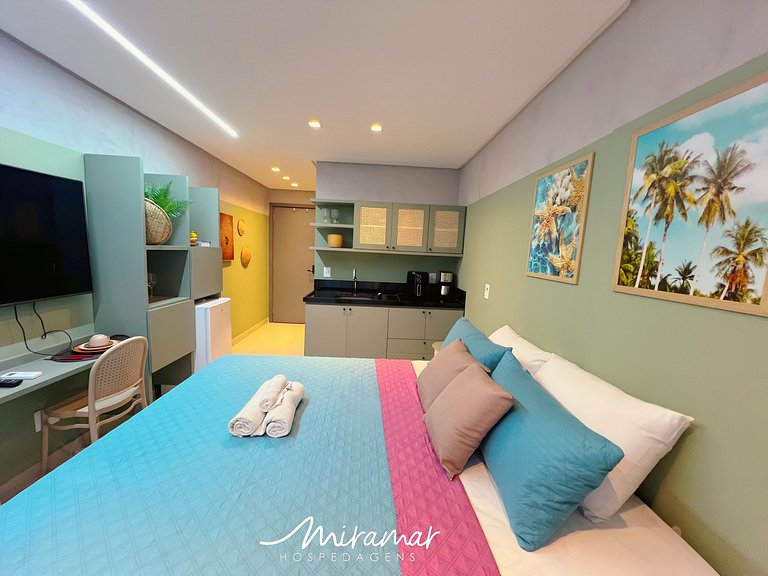 Flat Encantador no Breeze p/3 Pessoas