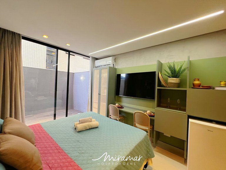 Flat Encantador no Breeze p/3 Pessoas