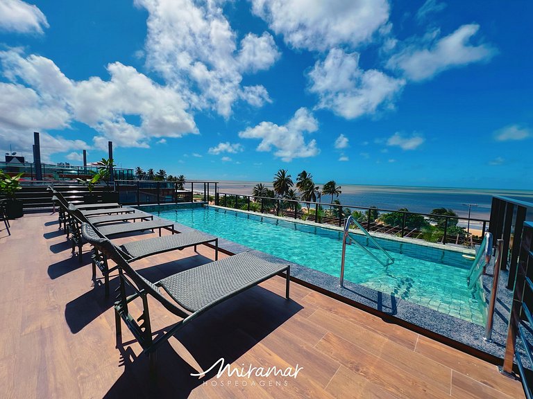 Flat Sofisticado p/ 3 em Cabo Branco-Miramar