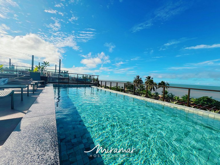 Flat Sofisticado p/ 3 em Cabo Branco-Miramar