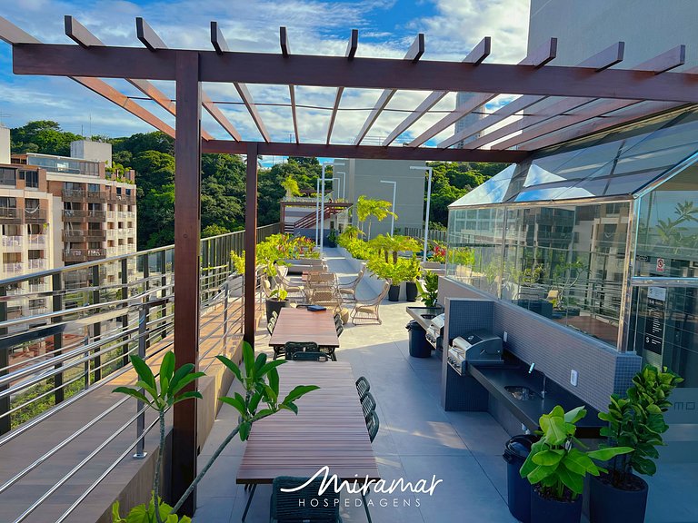 Flat Sofisticado p/ 3 em Cabo Branco-Miramar