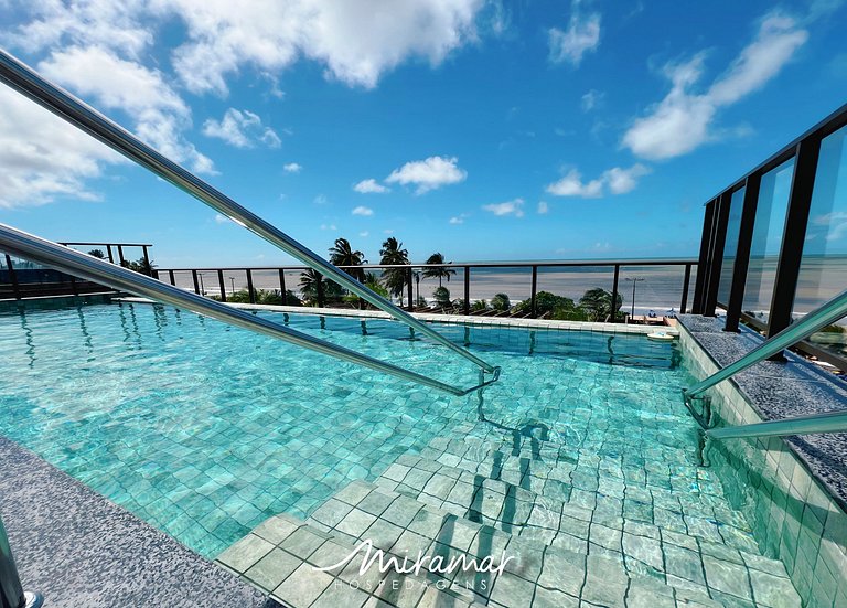 Flat Sofisticado p/ 3 em Cabo Branco-Miramar