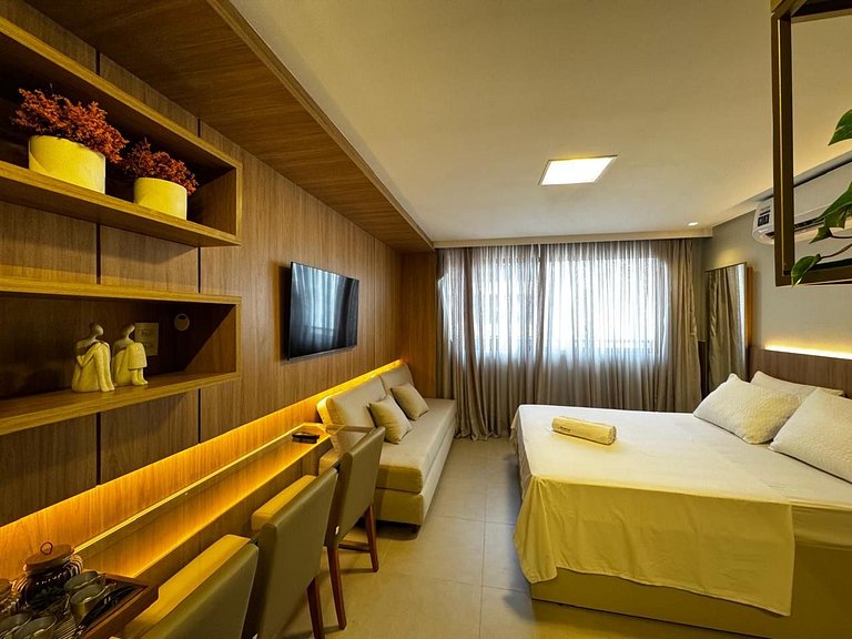 Charmoso Flat no Way Tambaú p/ 4 Pessoas - MH