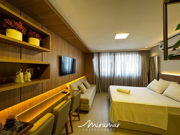 Charmoso Flat no Way Tambaú p/ 4 Pessoas - MH