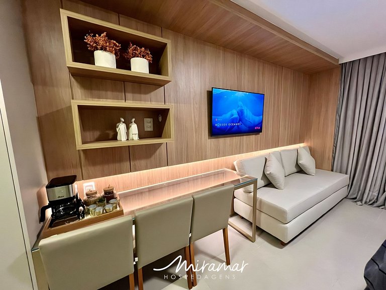 Charmoso Flat no Way Tambaú p/ 4 Pessoas - MH