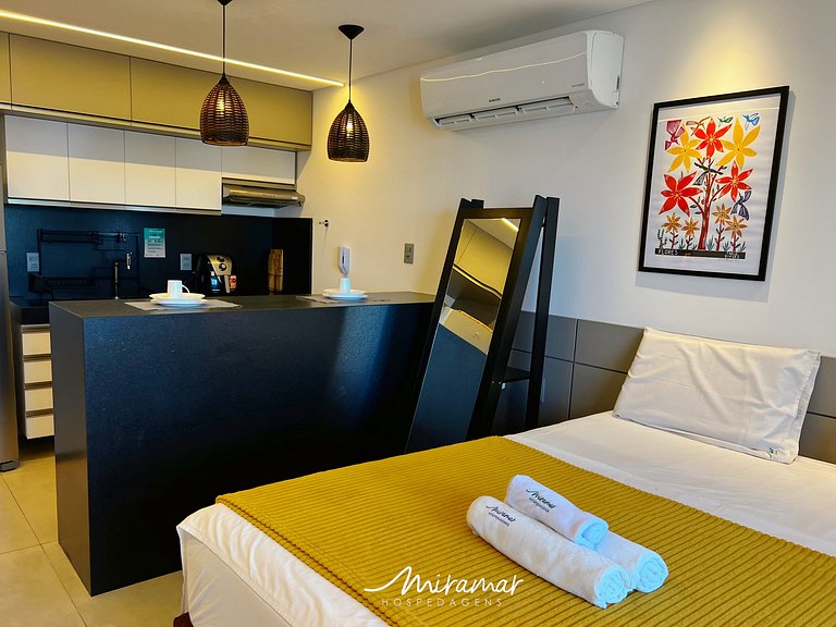 Flat Vista Mar c/Varanda p/2 pessoas no Box 150