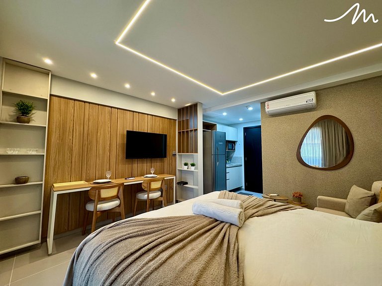 Funcional Flat no Beach Haus- Miramar Hospedagens
