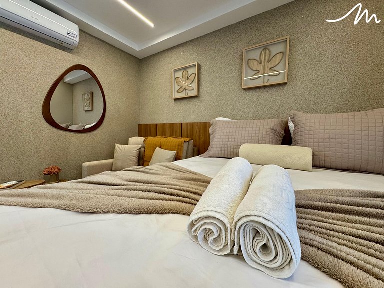 Funcional Flat no Beach Haus- Miramar Hospedagens