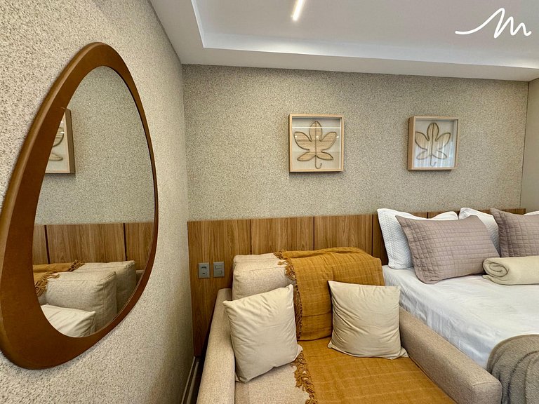Funcional Flat no Beach Haus- Miramar Hospedagens