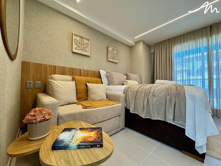 Funcional Flat no Beach Haus- Miramar Hospedagens