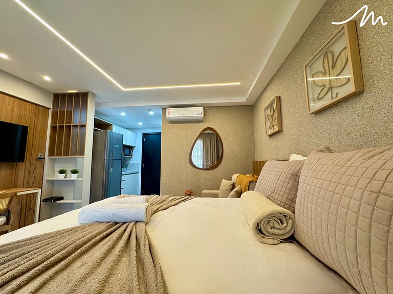Funcional Flat no Beach Haus- Miramar Hospedagens