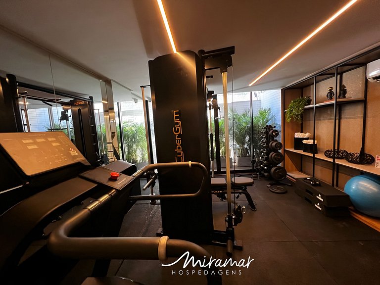 Flat c/Terraço p/ 2 pessoas Alta Marine-Miramar