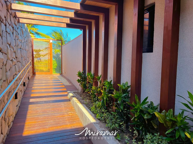 Flat c/Terraço Alta Marine-Miramar Hospedagens