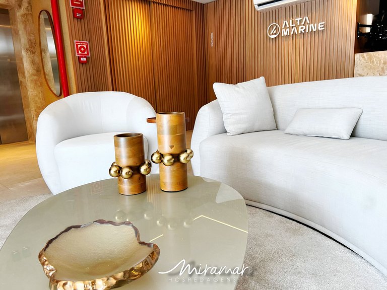 Flat para Casal c/ Varanda -Alta Marine