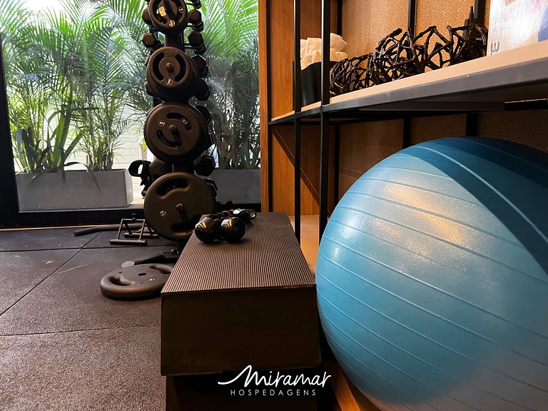 Flat para Casal c/ Varanda Vista Mar Alta Marine