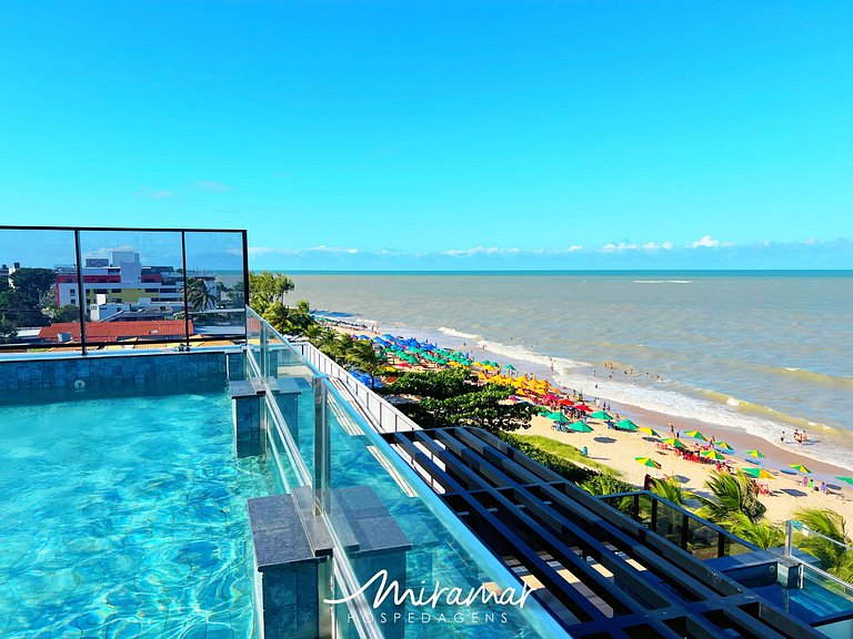 Flat c/Terraço Alta Marine-Miramar Hospedagens