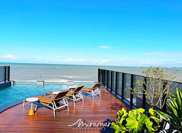 Flat c/Terraço Alta Marine-Miramar Hospedagens