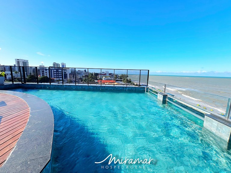 Flat c/Terraço Alta Marine-Miramar Hospedagens